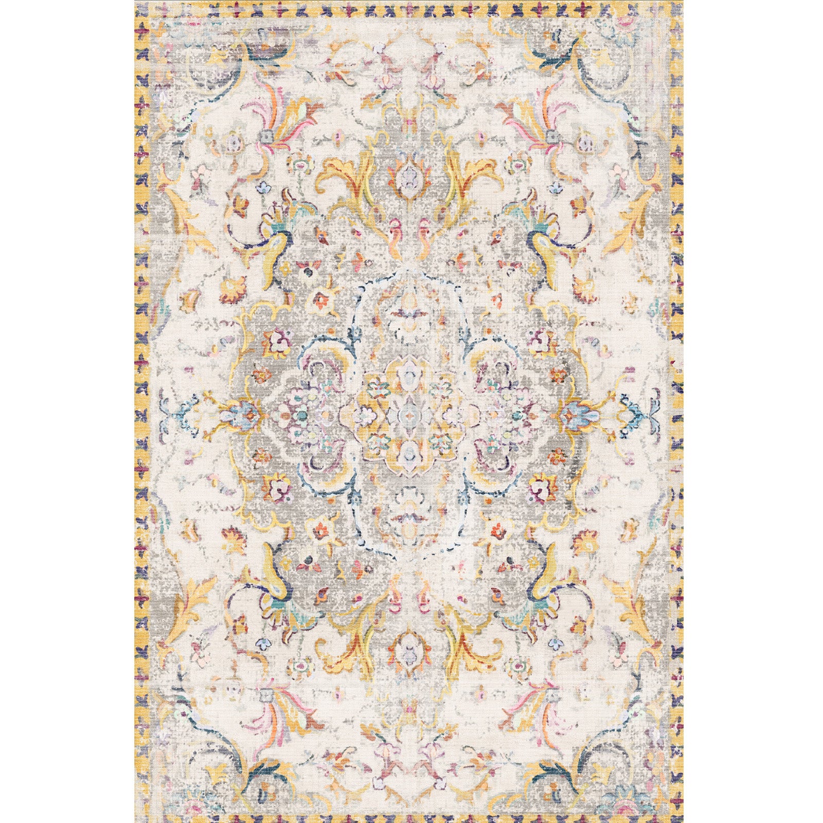 Tapis imprimé Renne, impression chenille, fabriqué à la machine